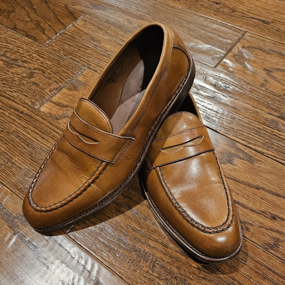 ALLEN EDMONDS McGraw Men's Loafers, Walnut Brown - Size 9 1/2 B